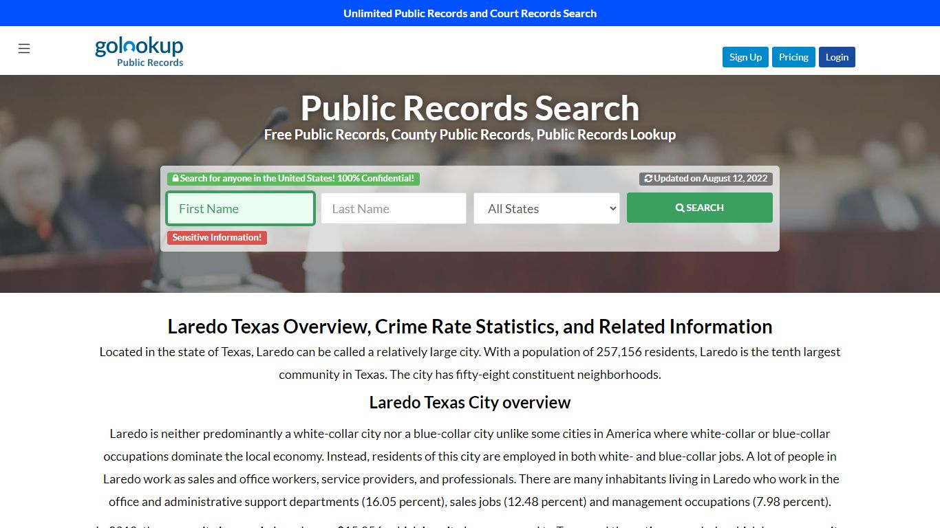 Laredo Public Records, Laredo Court Records